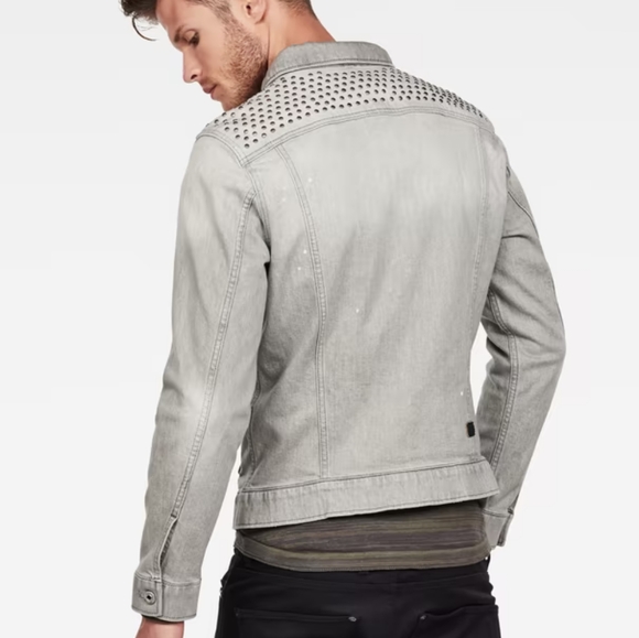 G-Star 3301 STUDS ZIP SLIM JACKET - Picture 12 of 15